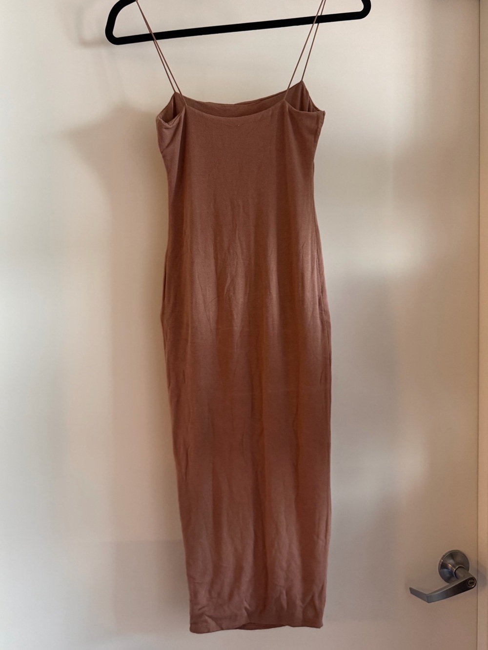 naked wardrobe Rust-Brown Spaghetti-Strap Midi Dress - Picture 2 of 3